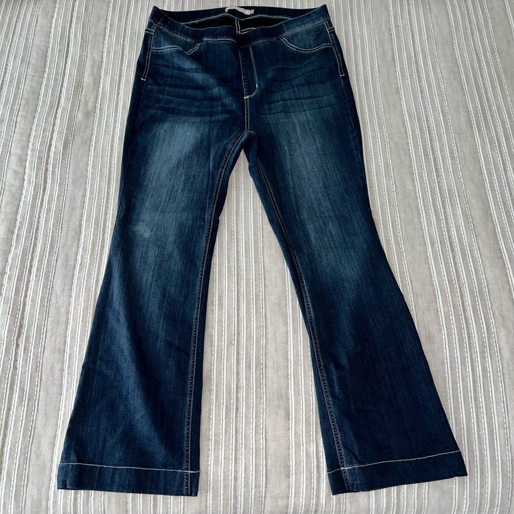 Glitzy Girlz Dark High Rise Flare Jegging Jeans
